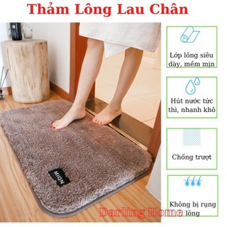 Thảm Lau Chân Phòng Khách Nhà Tắm Cao Cấp, Thảm Lông Lau Chân Siêu Thấm Hút Chống Trượt