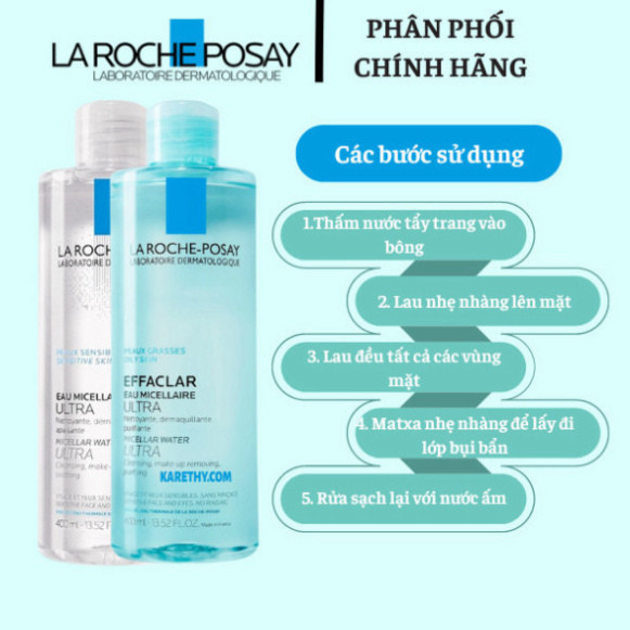 NƯỚC TẨY TRANG LA ROCHE POSAY LÀM SẠCH SÂU CHO DA DẦU MỤN VÀ DA NHẠY CẢM - 400ML | BigBuy360 - bigbuy360.vn