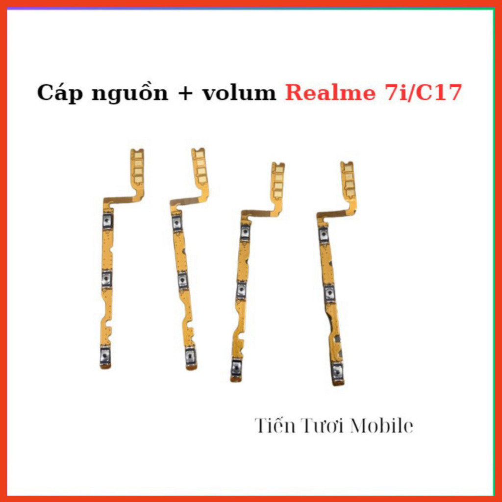 Cáp nguon + volum realme 7i/C17