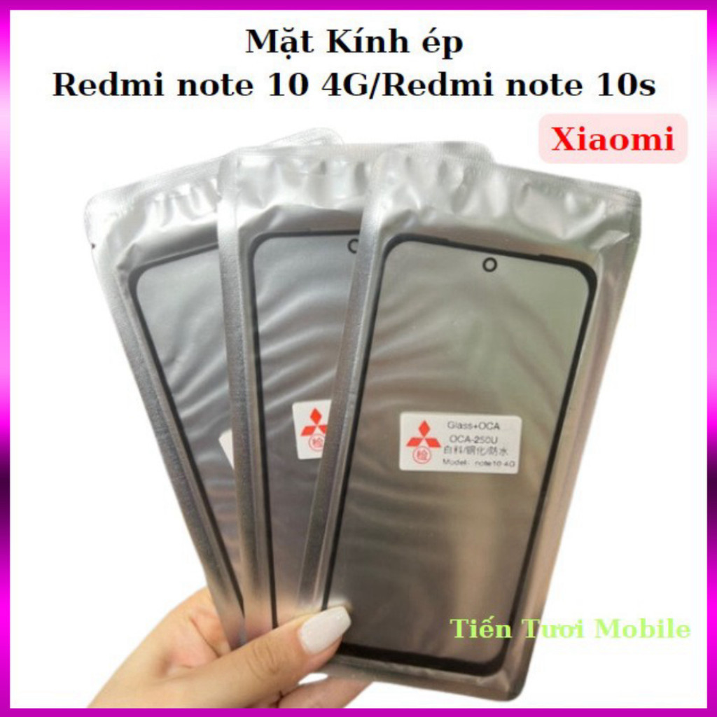 Kính ép xiaomi redmi Note 10 4G,note 10s,keo OCA