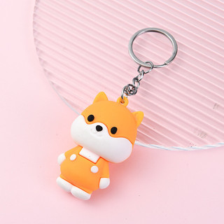 Móc khóa cún cưng 6CM cún cam - Thỏ Hồng