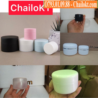 Hũ nhựa kem face, hũ kem body, hũ chiết kem 3gr 5gr 10gr 15gr 20g 50g 100g, hủ nhựa chịu nhiệt, hủ đựng sáp - có nắp lót
