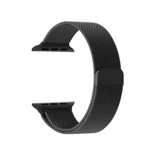 Dây Đeo Đồng Hồ Nam Châm Tự Dính Thép Không Rỉ Màu Đen Size 42/44/45/49MM