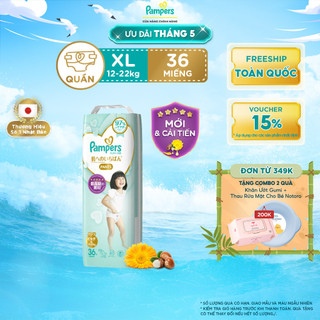 Tã quần pampers nhật thượng hạng siêu mềm mịn & thoáng khí size m48/ l38/ xl36