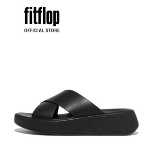 Dép Quai Ngang Nữ FitFlop F-MODE - All Black - MC FW5-090