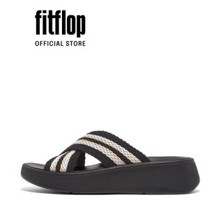 Dép Quai Ngang Nữ FitFlop F-MODE - Black - MC GM9-001