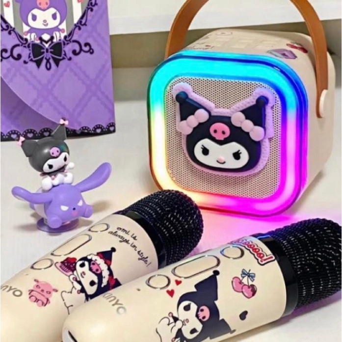 Loa bluetooth karaoke mini Kinyo K12 tặng kèm 2 mic,loa karaoke không dây âm thanh bass hay cùng đèn led có BH | BigBuy360 - bigbuy360.vn