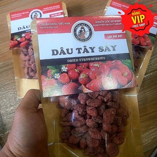 Dâu tây sấy dẻo mix xí muội, chua chua, mặn mặn, cay cay ngọt ngọt thơm tự nhiên, mềm và dẻo - Tiệm ăn vặt Đà Lạt
