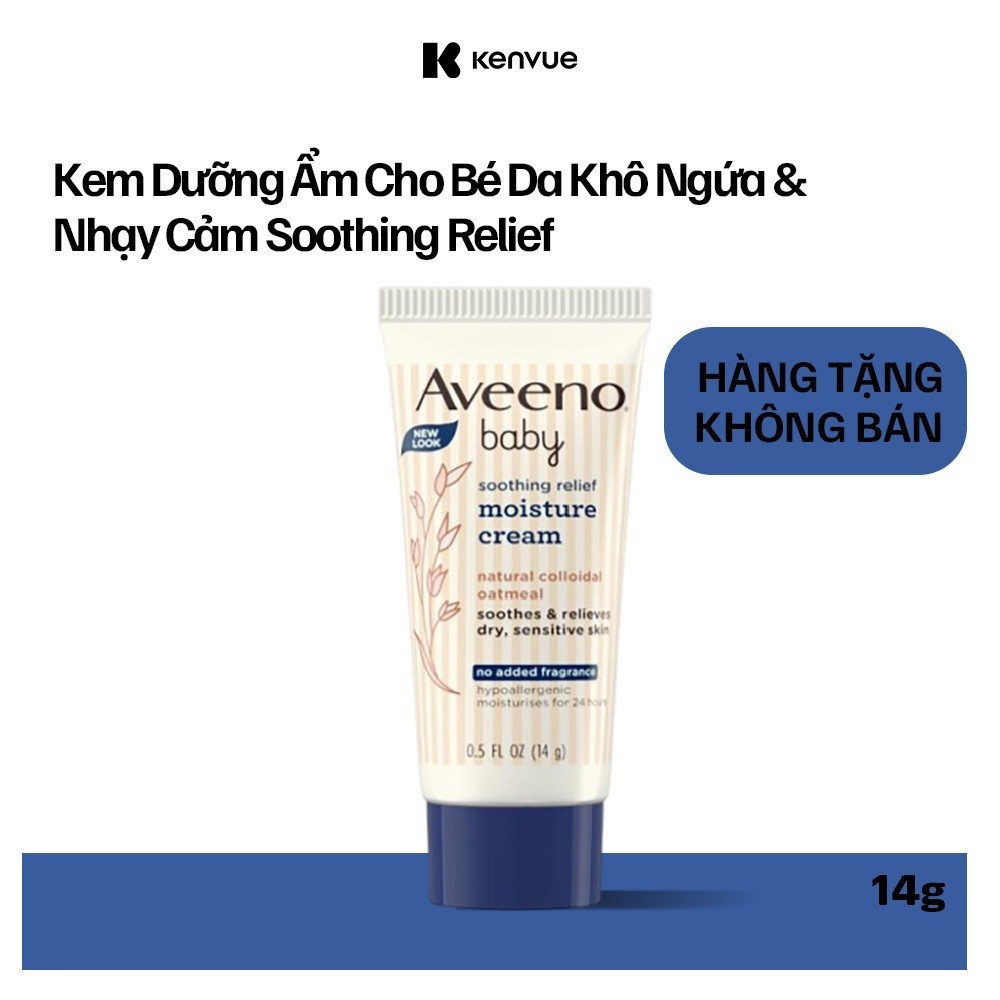 GIFT_Kem dưỡng ẩm cho bé Aveeno Baby Soothing Relief Moisture Cream 14g