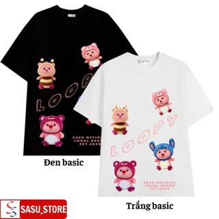 Áo thun unisex in hình Loopy Hải Ly chất liệu cotton co giãn 2 chiều thoáng mát XMCH