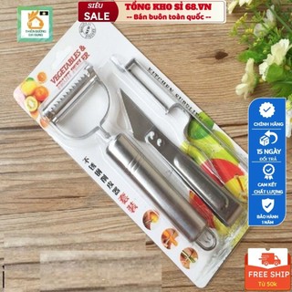Bộ 3 dao nạo rau củ đa năng bằng INOX - vô cùng tiện lợi, Dụng cụ nạo, bào sợi, vặt lông vịt