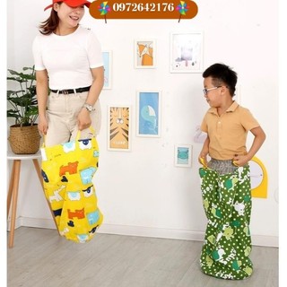 Túi nhảy bao bố cho trẻ mầm non và người lớn giáo cụ dạy học
