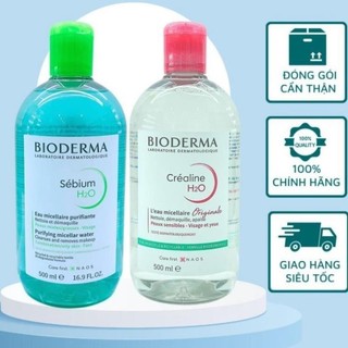Nước Tẩy Trang Bioderma H2O Chính Hãng Cho Da Dầu Mụn Và Da Nhạy Cảm 500ml.