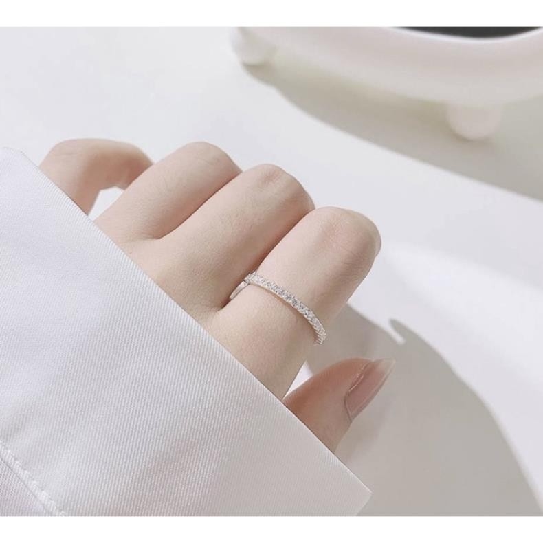 nhẫn 1 hàng đá bạc ta s99