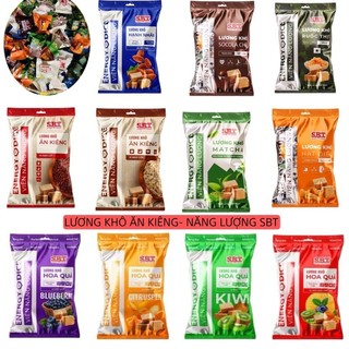   MIX ĐỦ Vị Lương khô ăn kiêng SBT - viên năng lượng túi 300g- thích hợp ăn vặt bữa phụ có mix vị 