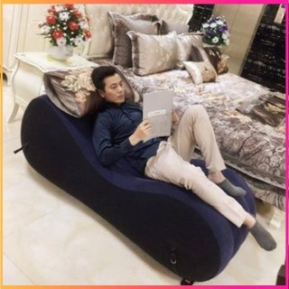 Ghế tình yêu bơm hơi cao cấp - Ghế hơi mặt phủ nhung êm ái chịu tải tới 200kg có thế gấp gọn