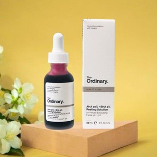 Serum tẩy tế bào chết, cải thiện mụn the ordinary aha 30% bha 2% peeling solution . .