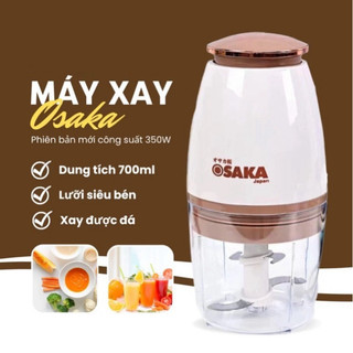 Máy xay thịt mini osaka nắp đồng xay sinh tố, máy xay đa năng