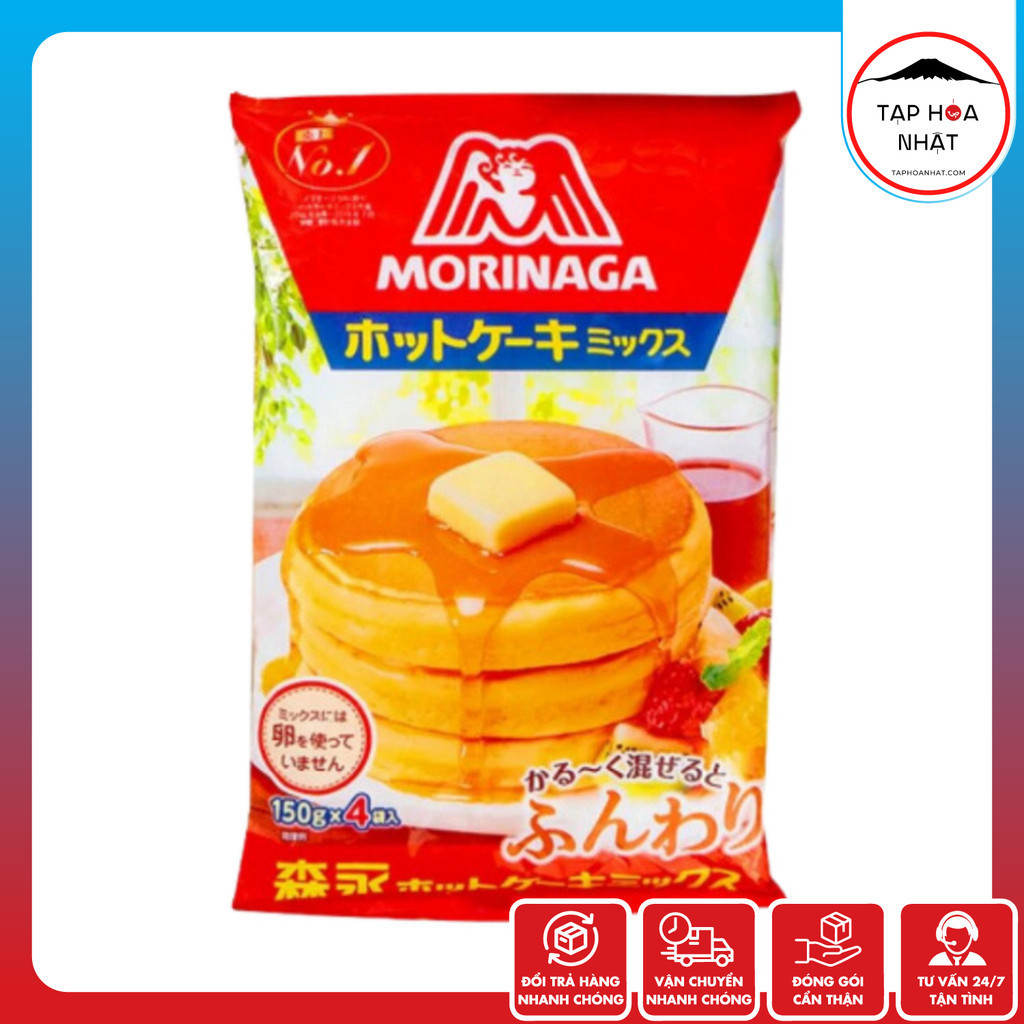 Bột làm bánh Hotcake (Pancake) cho bé Ăn Dặm Morinaga 600Gram