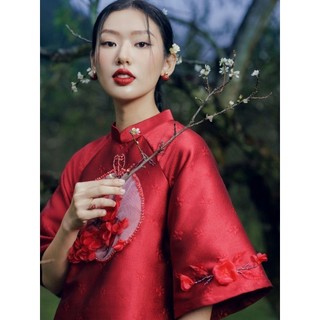 JOVEN Đầm Áo Dài Hàm An