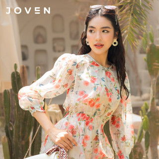 Đầm nhún eo hoa cam Joven