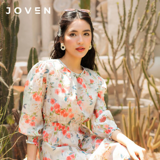 Đầm nhún eo hoa cam Joven
