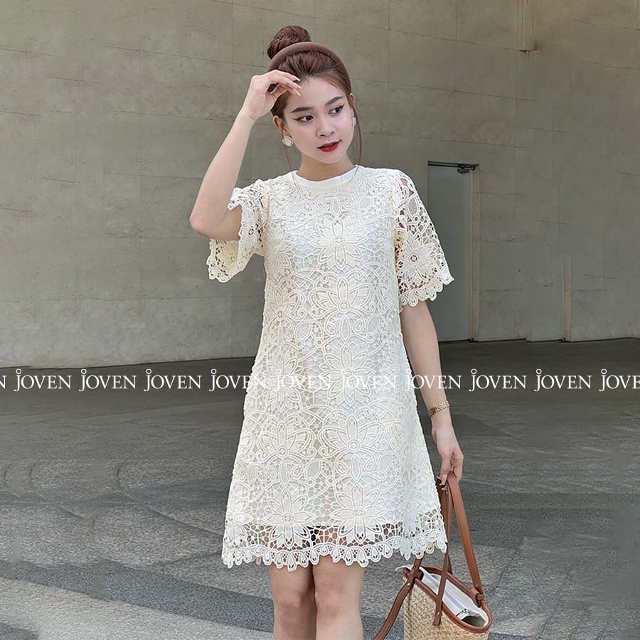 Đầm ren suông hoa Joven