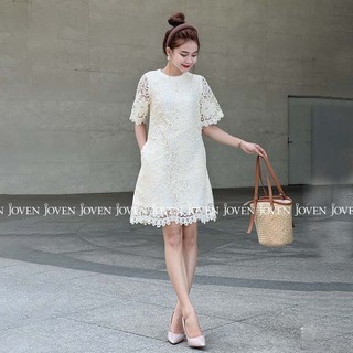 Đầm ren suông hoa Joven