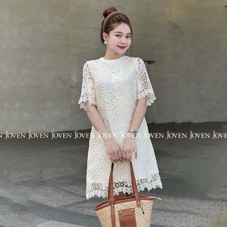 Đầm ren suông hoa Joven