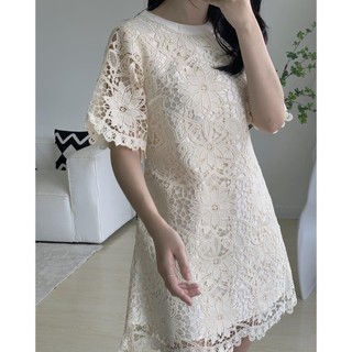 Đầm ren suông hoa Joven