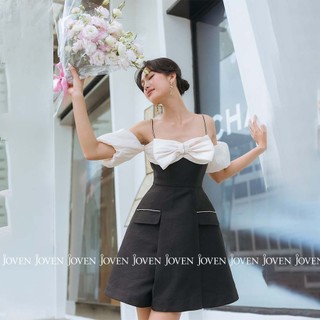 Đầm dây ruby tay phồng Joven