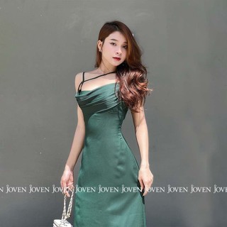 Đầm 2 dây cổ đổ Joven