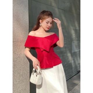 Áo peplum trẹt vai Joven