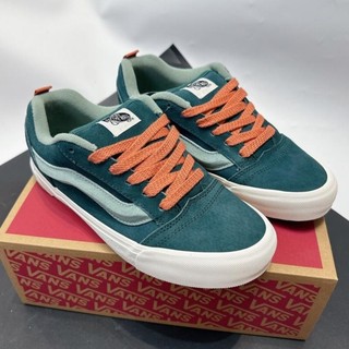 Giày van knu skool white orange green unisex 36-43