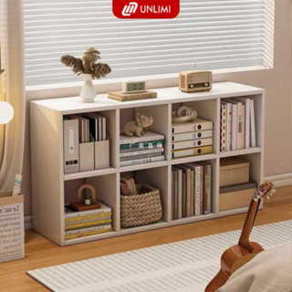 Kệ sách tổ ong 8 ô thiết kế đơn giản, hiện đại chất liệu gỗ MDF cao cấp decor phòng đẹp thương hiệu UNLIMI - GA22