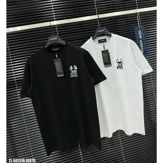 Áo thun nam nữ thêu hình cáo iccon chất cotton cao cấp - áo phông nam nữ dsq đơn hót hít