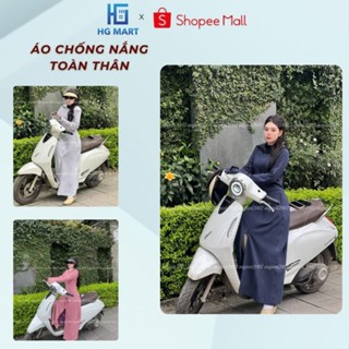 Áo Chống Nắng Toàn Thân Nữ HGHOME Chất Umi Hàn Chống Tia UV  , Áo Nắng Toàn Thân Dáng Dài Chất Liệu Dày Mịn Thoáng Mát