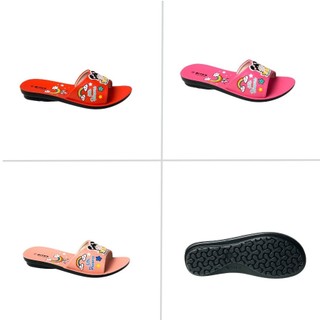 Dép lê bé gái bitas size 33-37 quai ngang trẻ em đế siêu nhẹ hình cô gái dengi64