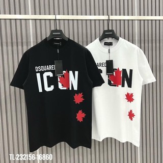 Áo Phông DS2 ICON Lá Phong Đỏ, Áo Thun Nam Nữ DSQUARED2 Hình In Cao Cấp Cực Bền Chất Liệu Cotton 2 Chiều Co Giãn HU AP