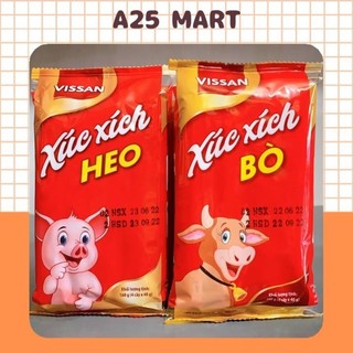  Xúc Xích Ăn Liền Vissan Vị Heo  Bò Gói 160g  4 Cây x 40g  