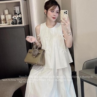 SET THÔ ĐÍNH NƠ CHÂN VÁY XOÈ
