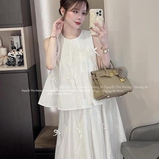 SET THÔ ĐÍNH NƠ CHÂN VÁY XOÈ