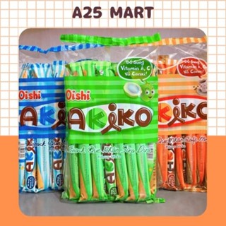 Bánh Snack Que Akiko Oishi Nhân Sữa/ Dừa/ Cà Phê Moka/ Phô Mai Gói 160g (20 Gói x 8g)