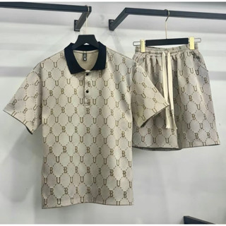 Bộ cộc nam họa tiết BU bazic UMA, chất vải cotton chéo cao cấp, thoáng mát thấm hú mồ hôi tốt, form chuẩn đẹp