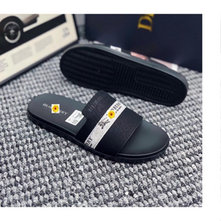 Dép Nam Nữ Quai Da, Đế PU Êm Chân, Dép Quai Ngang Boy Phố Họa Tiết Phong Cách Thời Trang