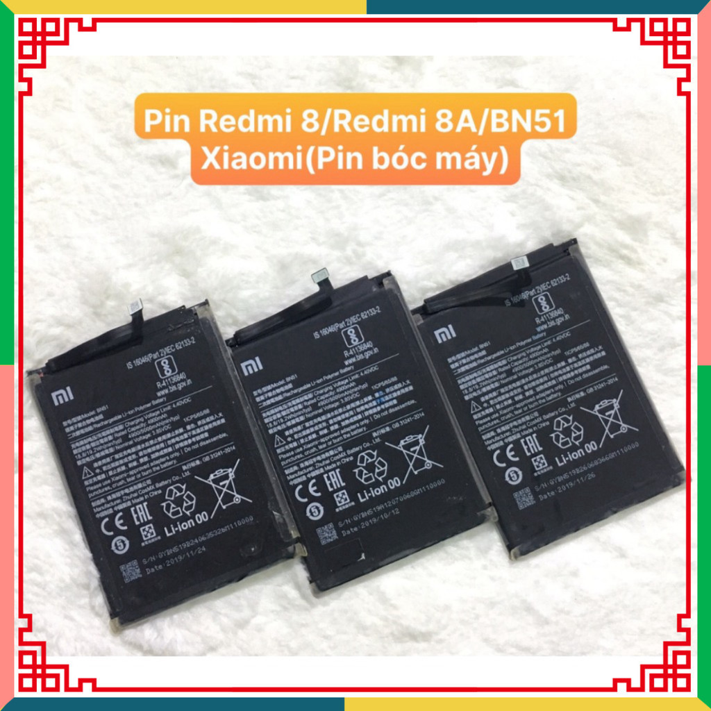 Pin Redmi 8/Redmi 8A/BN51 Xiaomi (Zin bóc máy) ,hàng mới về