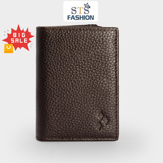 Ví Card Da Bò Vân Miu Nắp Gập Đơn Giản DFC05 Hàng Cao Cấp Bảo hành 12 tháng