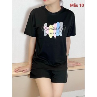 Áo thun thái nữ mẫu A08 Màu màu đen