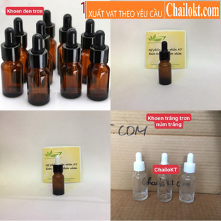 Lọ chiết serum 5ml 10ml 15ml 20ml khoen đen