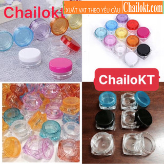 Hủ nhựa chiết kem 3gr 5gr 10gr hũ chiết mini/lọ nhựa tròn 3ml 5ml 10ml , chai chiết 5ml